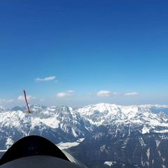 Flugwegposition um 14:22:55: Aufgenommen in der Nähe von Gemeinde Reith bei Seefeld, Österreich in 2853 Meter